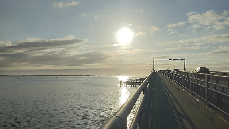 Sunset over St. Joseph Sound from the Dunedin Causeway bridge