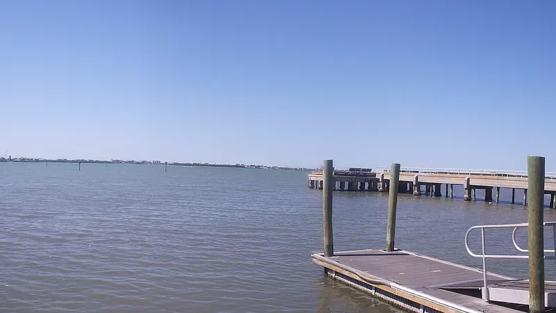 Jungle Prada Park fishing pier and boat ramp on Boca Ciega Bay