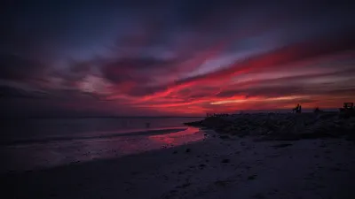 Sunset over Pass-a-Grille Beach (beach view, not the jetty)