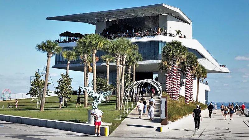 St. Pete Pier extending into Tampa Bay